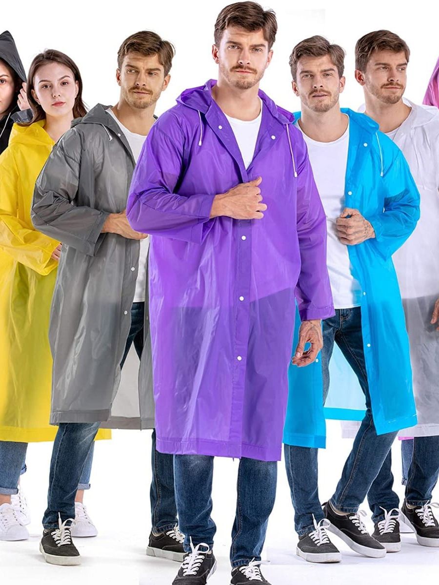 Adult Rain Coat one size Front Button by BeSafeWear