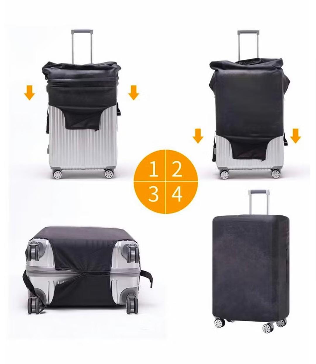 Elastic Suitcase Cover Washable Anti Scratch Travel Luggage Protector Cover High Quality Multiple Color