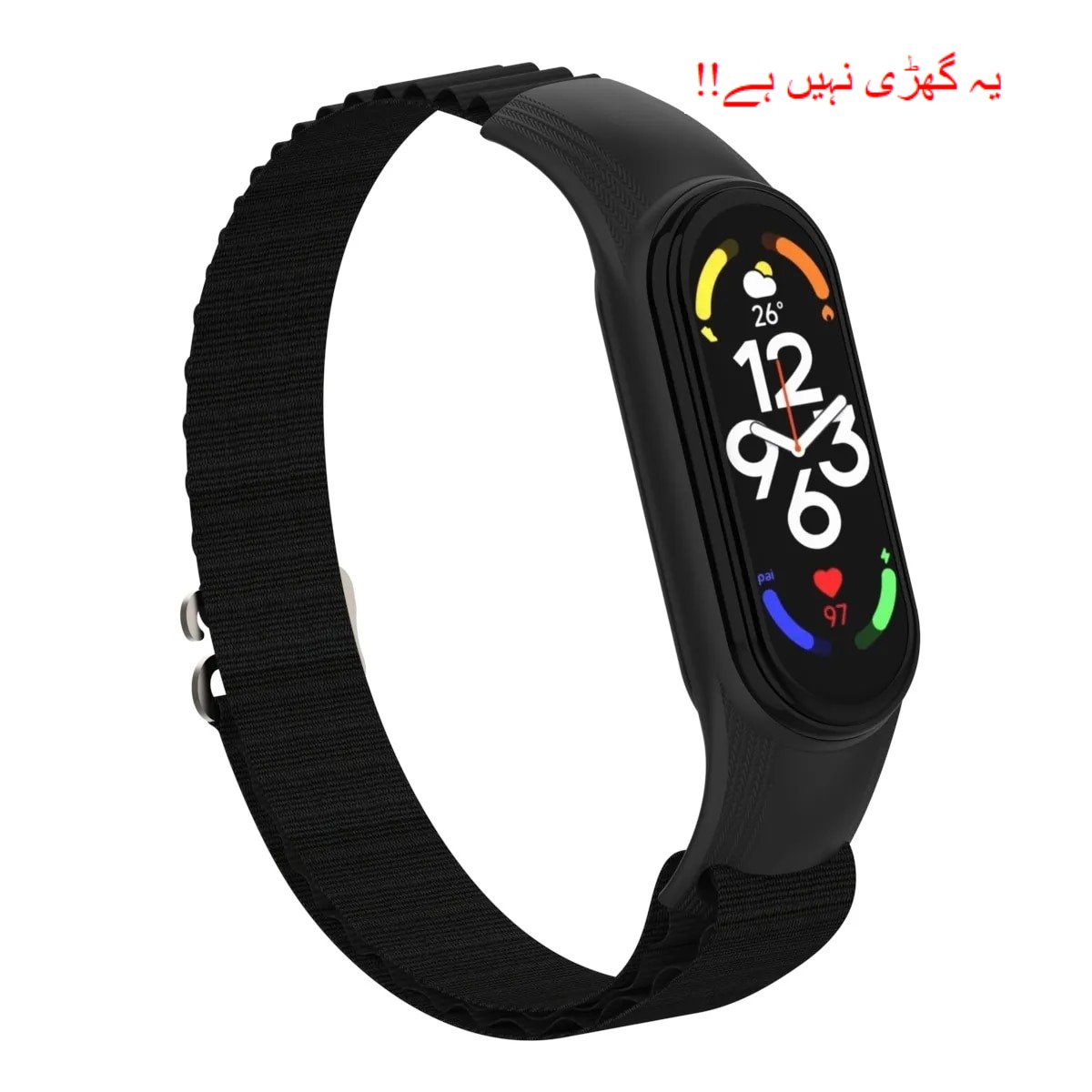 For Xiaomi Mi Band  Mi band 4 , 5 , band 6 , band 7 -Nylon Loop Strap Band  [NOT FIT TO ANY OTHER BAND or Copy Band]