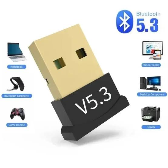 MIni Usb Bluetooth Dongle v5.3 - Bluetooth 5.3 Adapter For PC / Laptop without CD of Driver