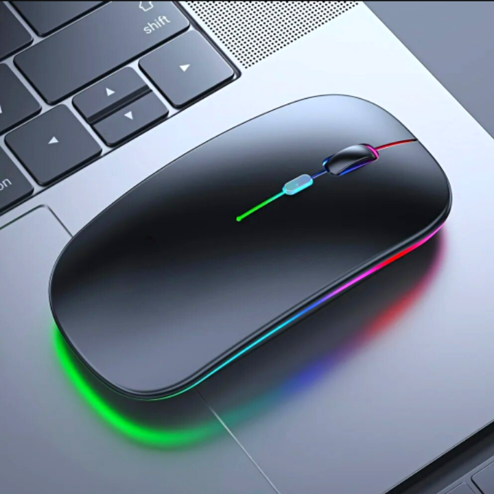 Wireless Mouse RGB Rechargeable Mice Wireless Computer Mause LED Backlit Ergonomic Gaming Mouse For Laptop PC