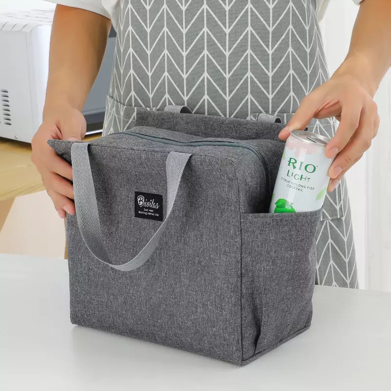 New insulated Large lunch bag with side pockets for office/travel