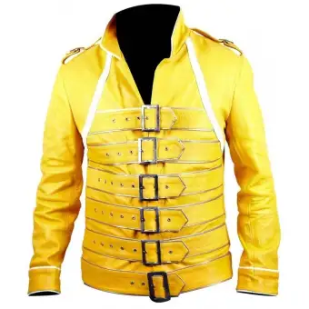 yellow military jacket