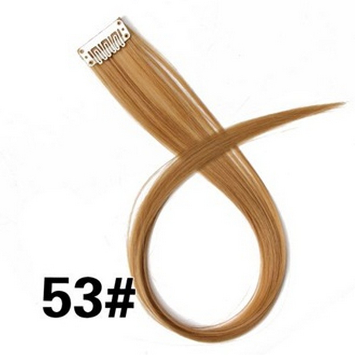 Blonde Shade Sinlge Clip Hair Extension