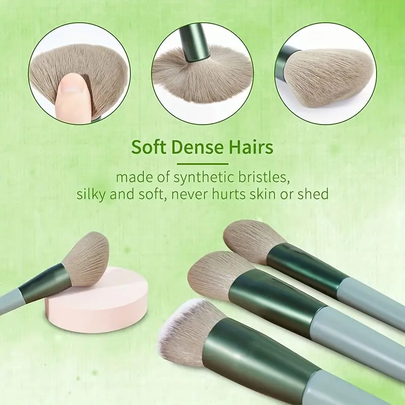 13 Pcs Makeup Brush Set Soft hair Loose Powder Eyeshadow Concealer Contour Eyeliner brush Foundation Beauty Cosmetic tools