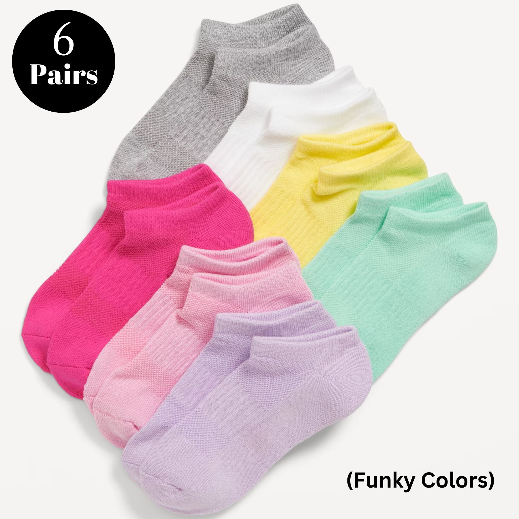 4-8 Pairs Cotton Ankle Socks for Women and Girls, No Show Low Cut