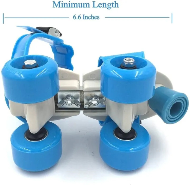 Adjustable Quad Speed Roller Skates Double Row Wheel Shoes