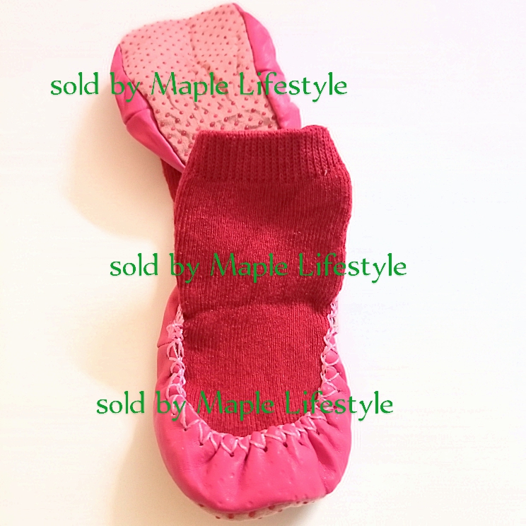 Babies Toddler Infant first Walker Soft Warm leather bottom Carpet/Floor Booties Socks (1 pair) by Maple Lifestyle