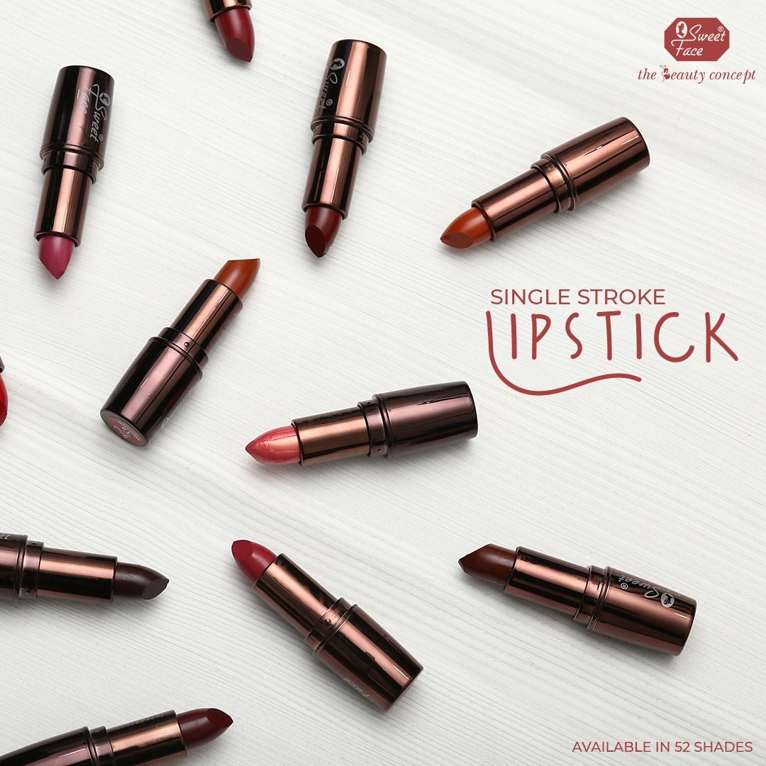 SweetFace Glamorous Lipstick Long-Lasting Moisturizing Smooth Matte Finish Lip Makeup for Women