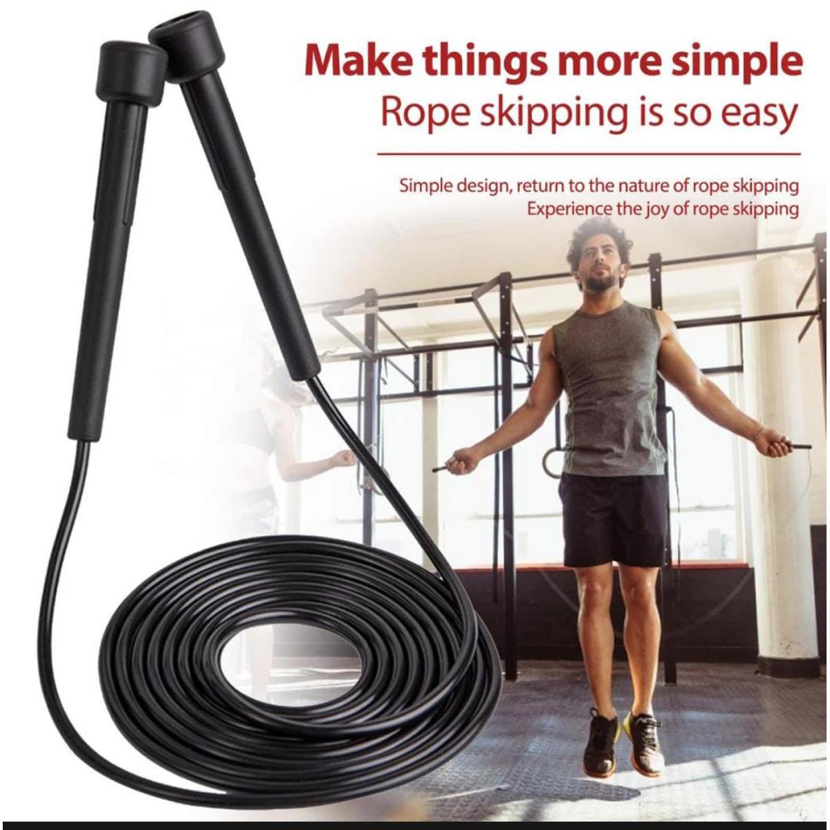 Jumping Skipping Rope for adults weight loss and burn calories fitness game boys and girls gym training (9ft Anti slip)