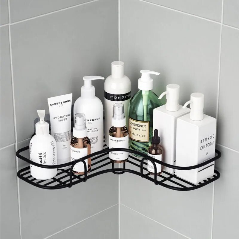 1 piece Bathroom Shower Caddy Corner Organizer Kitchen Punch Corner