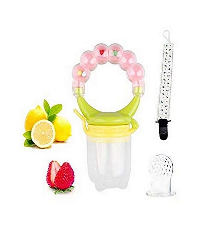 Baby Food Fruit Feeder Shake Rattle Teething Toy Teether