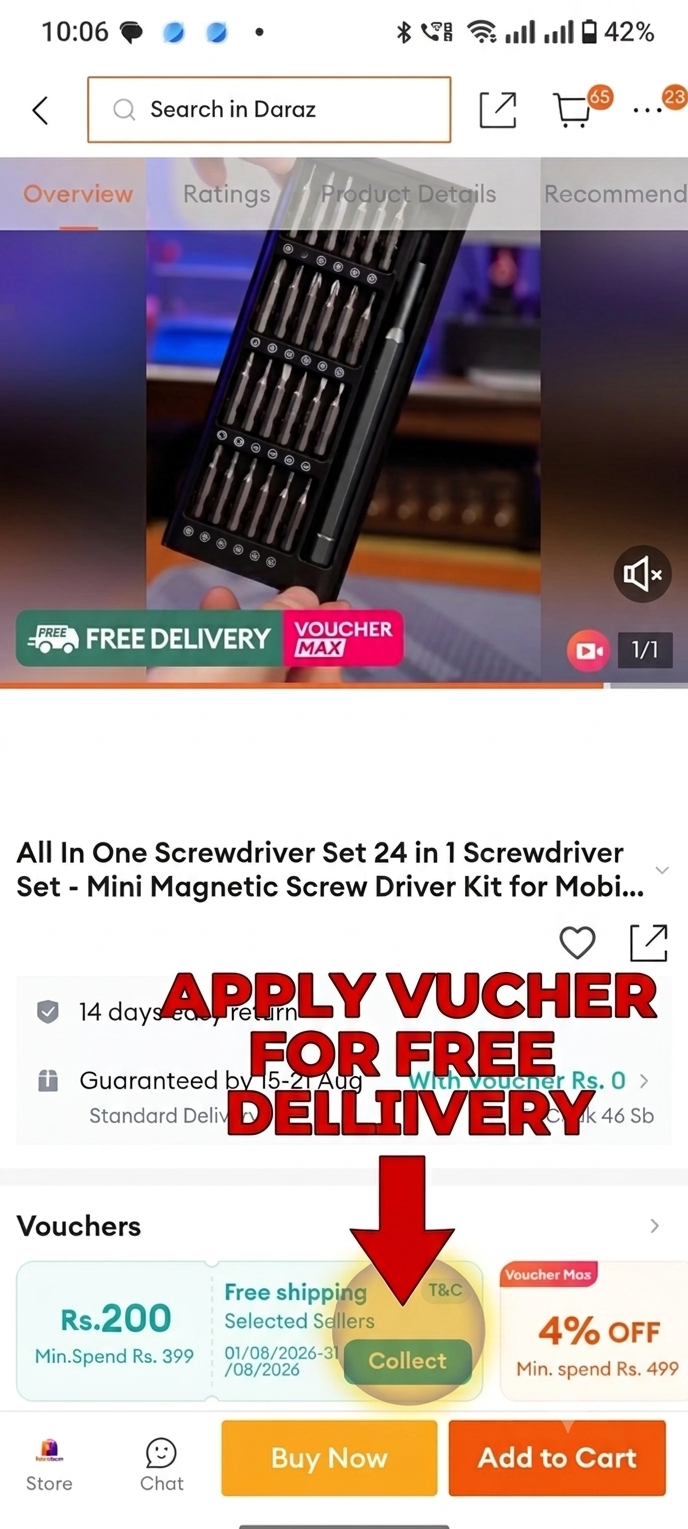 All In One Screwdriver Set 24 in 1 Screwdriver Set  - Mini Magnetic Screw Driver Kit for Mobile, Watch, Glasses & Electronics Repair Tool Set for Laptop, Phone Repair, Watch & Camera Maintenance - Multi-Purpose Hand Tools Box