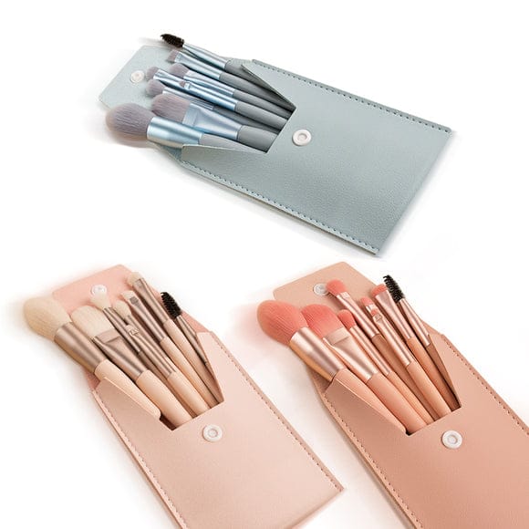 Julystar  8 Pcs Makeup Brush Set Random Colors