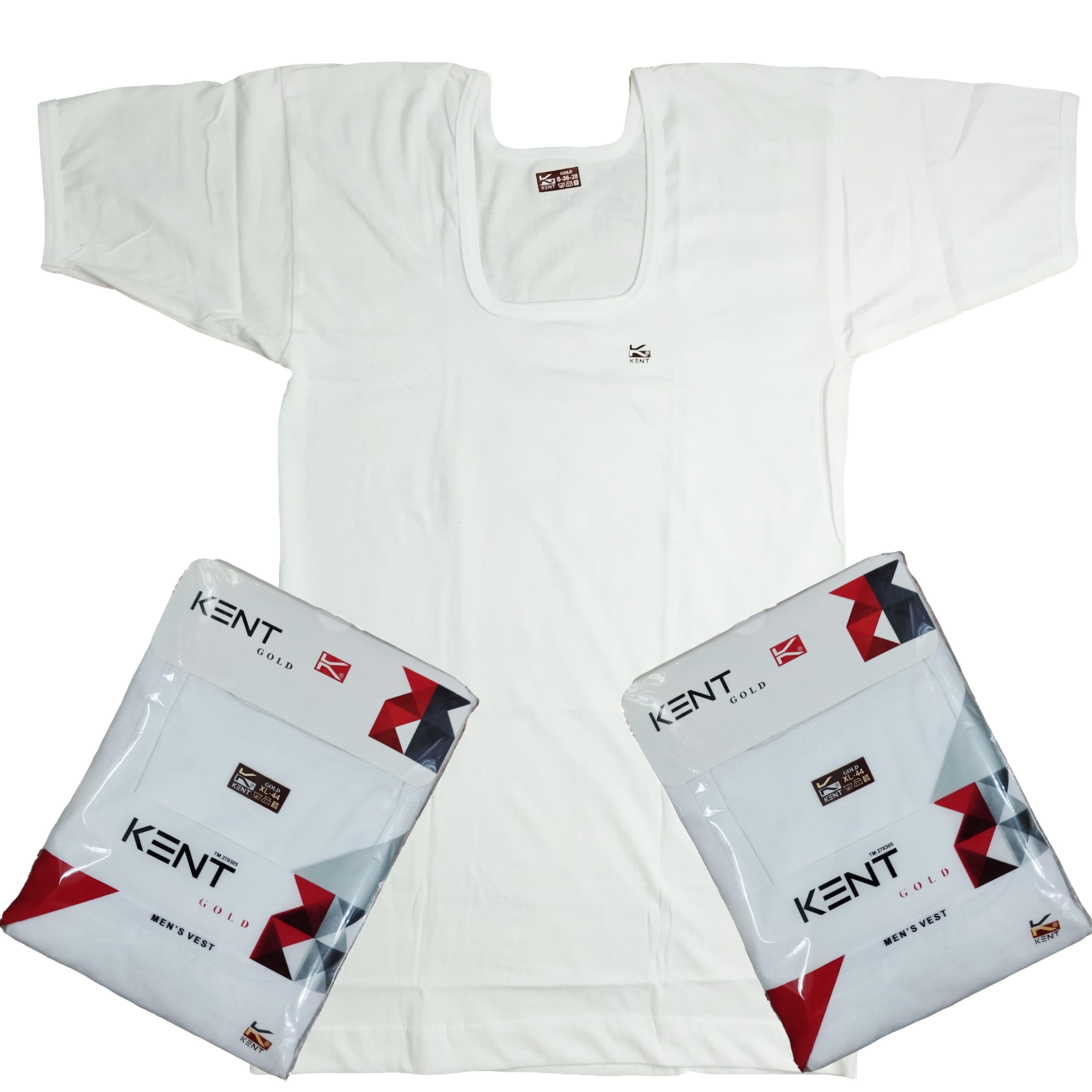 "Kent" Men's Vest in HALF SLEEVE Style - 100 % PURE COTTON Half Sleeve BUNYAN | Summer & Winter Special Gift for MEN