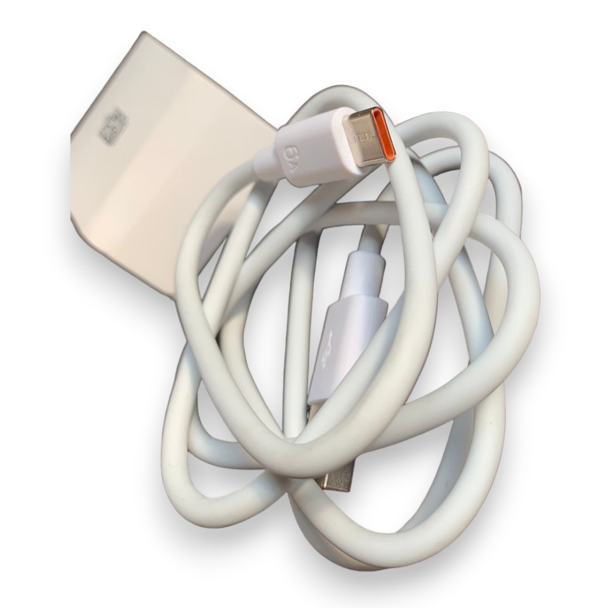 TECNO 33W Fast Charger with 6A Type C Cable for Vivo and Android Phones, Compact and Portable, Safe Charging