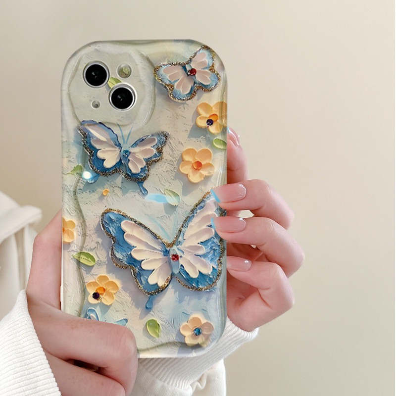 Floral 3D Gem Work Smartphone Case for XR, 11, 12, 13, 14, 15 16 Models