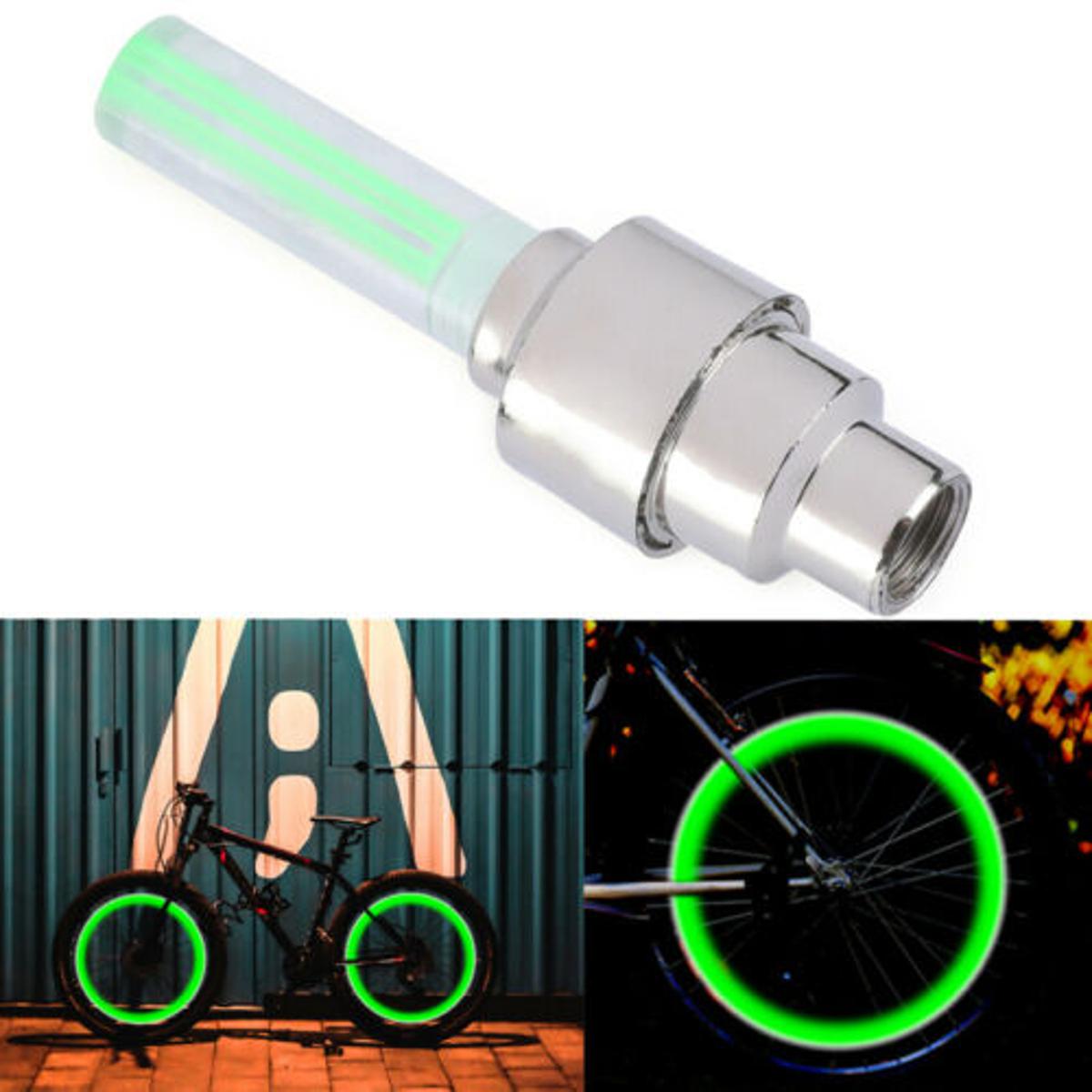 2pcs led flash tyre wheel valve cap light LED Flash Light for motorbike car Bicycle