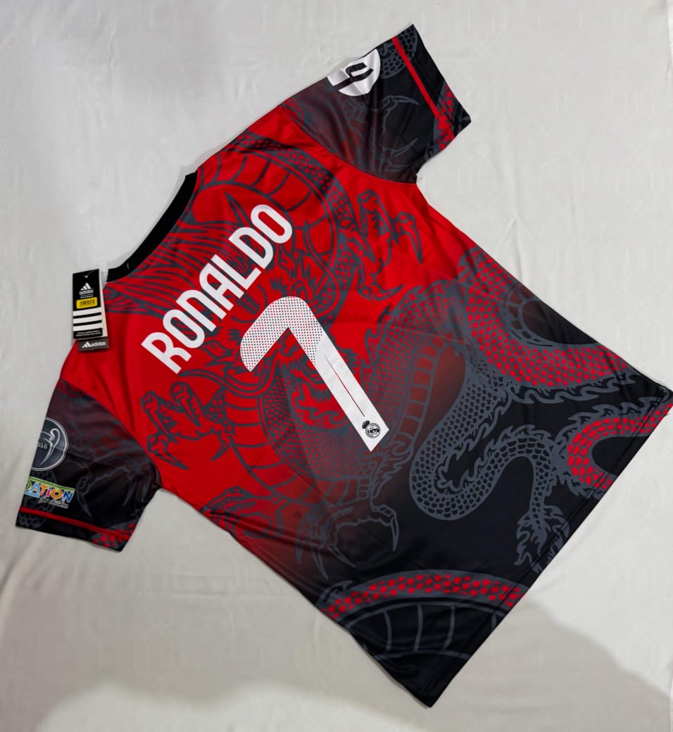Real Madrid Dragon Special Edition Ronaldo #7 Football Shirt For Men Premium Quality Dri Fit Polyester