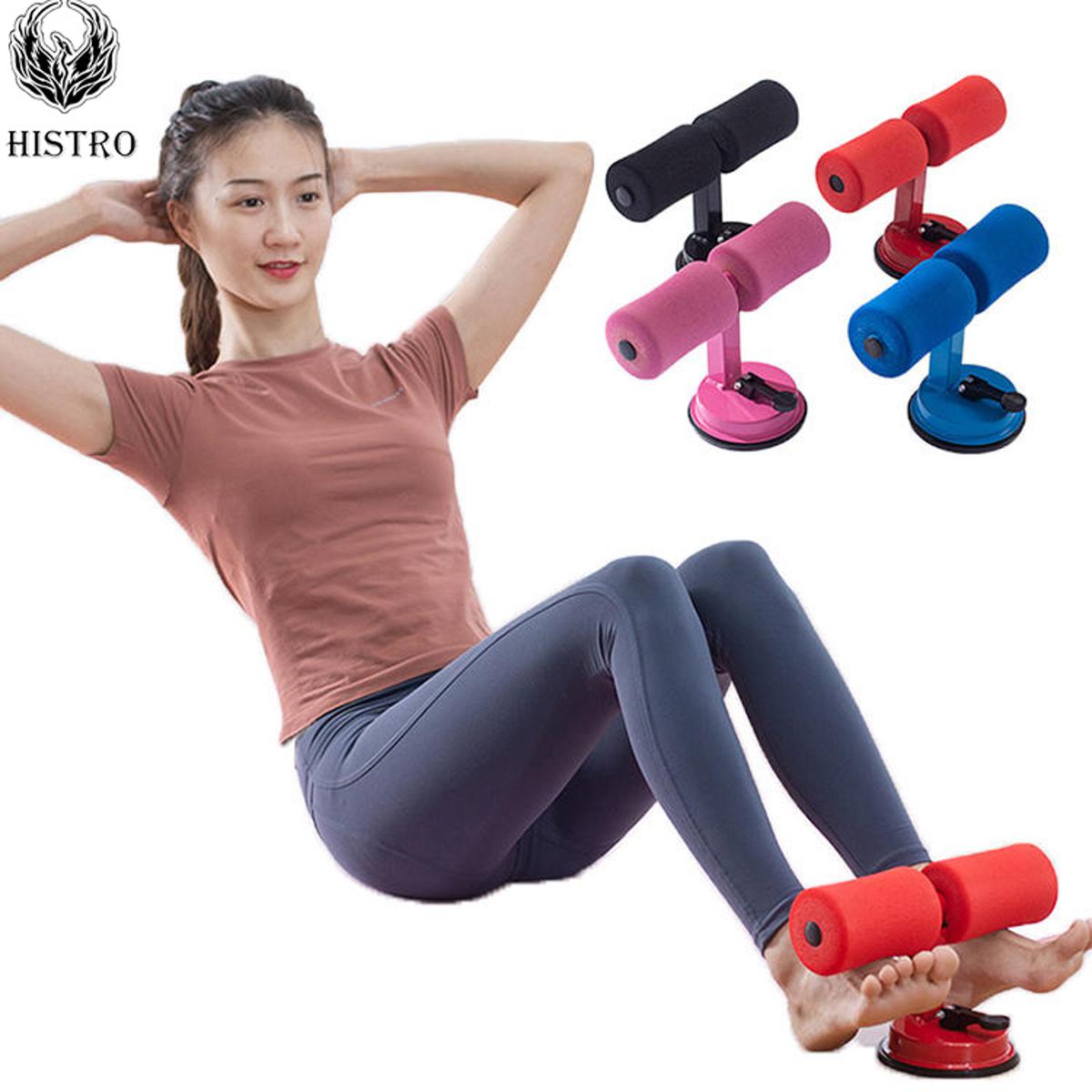 Sit up bar push-ups, side kick, sit-ups 4 Color Exercise for Men & Women Adjustable Sit up Assist Bar Household Fitness Equipment Home Gym Self-Suction Sit Up Bars Abdominal Core Workout Strength Training Histro