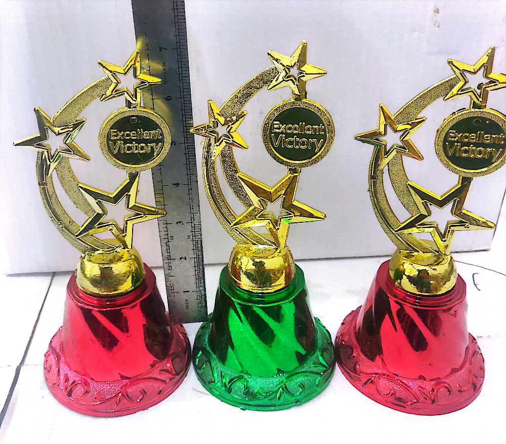 best award golden trophy cricket/football/hockey/school achievements.size is 11" ,7.5',6 inches