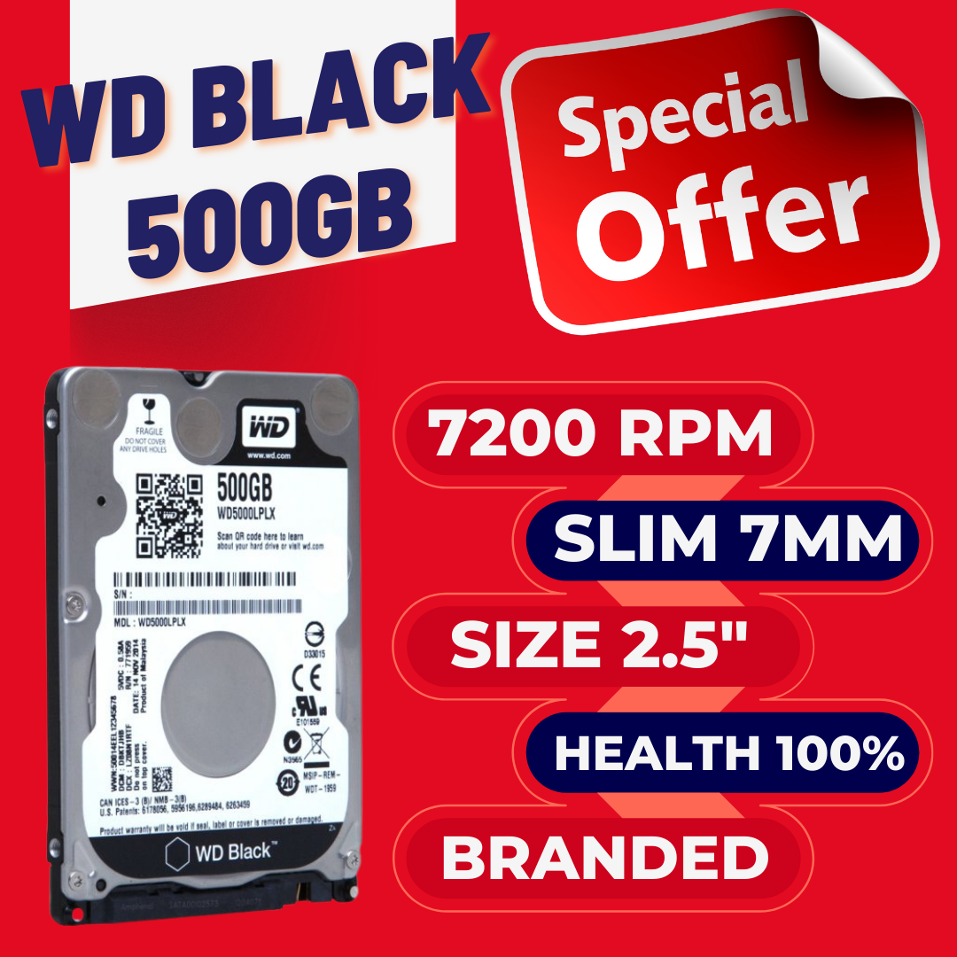 7200 Rpm Hdd Wd Black HDD Inch For Laptop 1tb WD Black 7200 Rpm