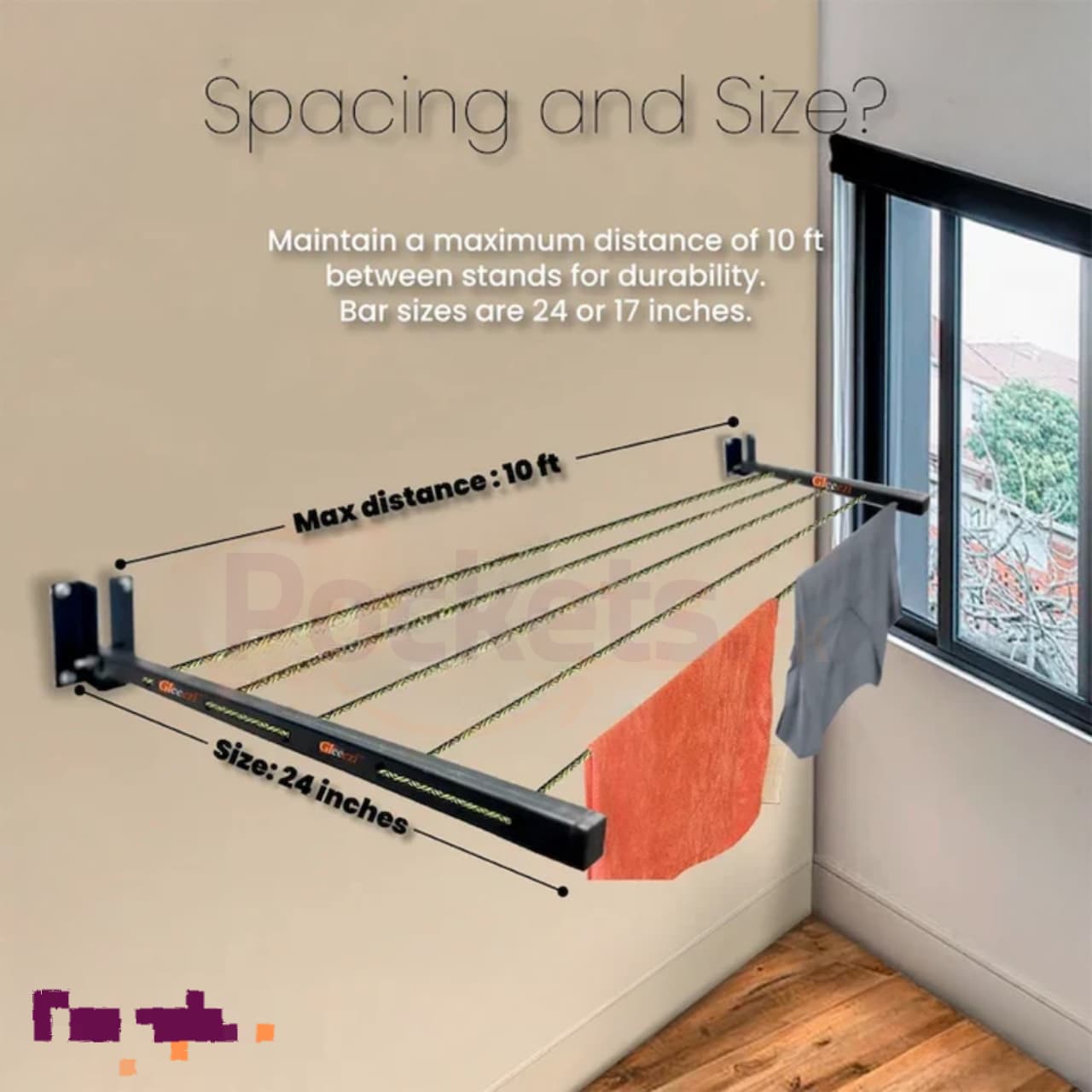 Drrying Rope Stand Cloth Drying Stand