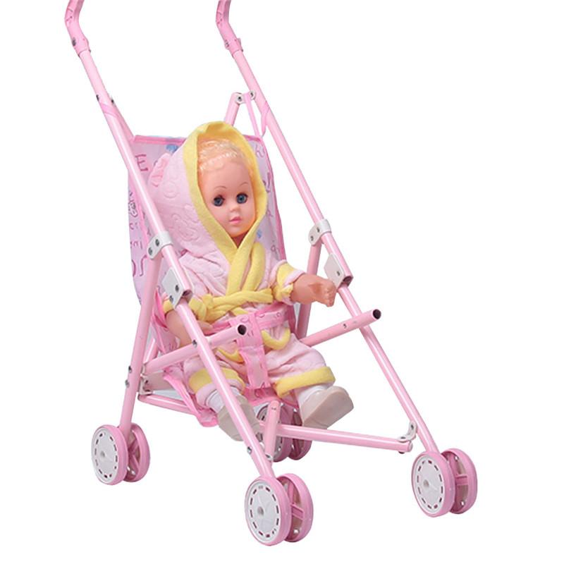 Buy Molly Dolly My First Dolls Pram Doll Set Girls Toy Stroller Baby ...