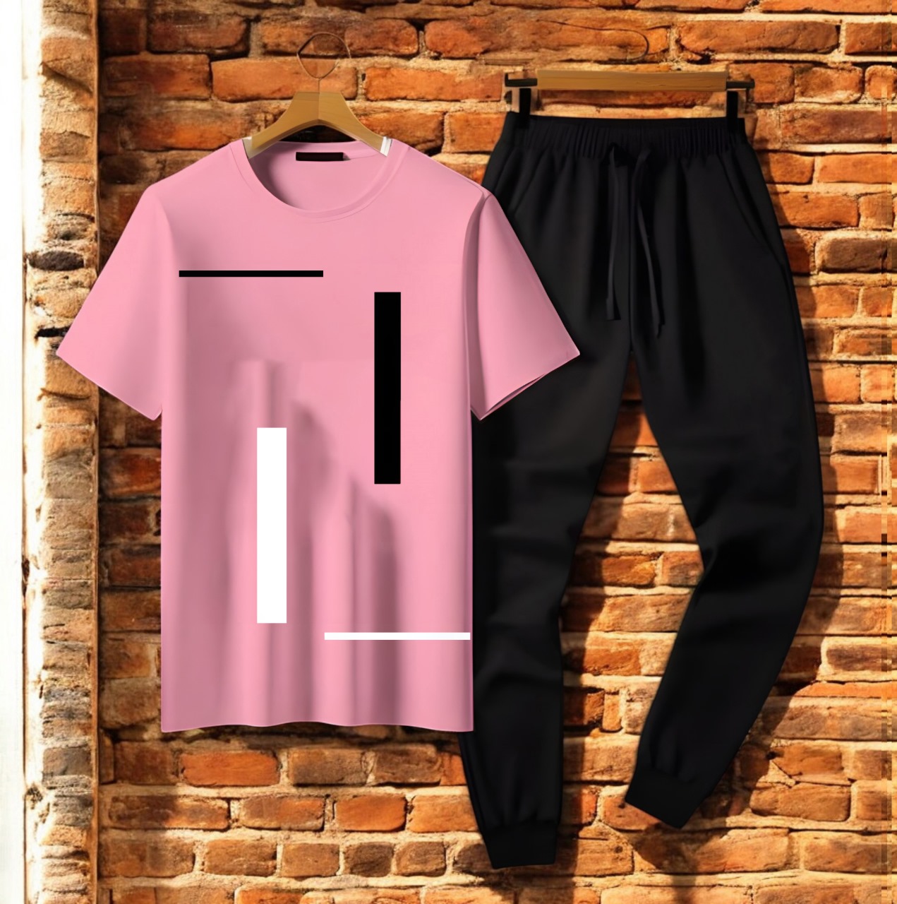 Trendy Tag Printed Summer Tracksuit For Men & Boys Tee-shirt with trousers gym wear New Design Round Neck Half Sleeves T Shirts Top Quality Gym Wear/Casual and comfortable Pair T-Shirt and Trouser