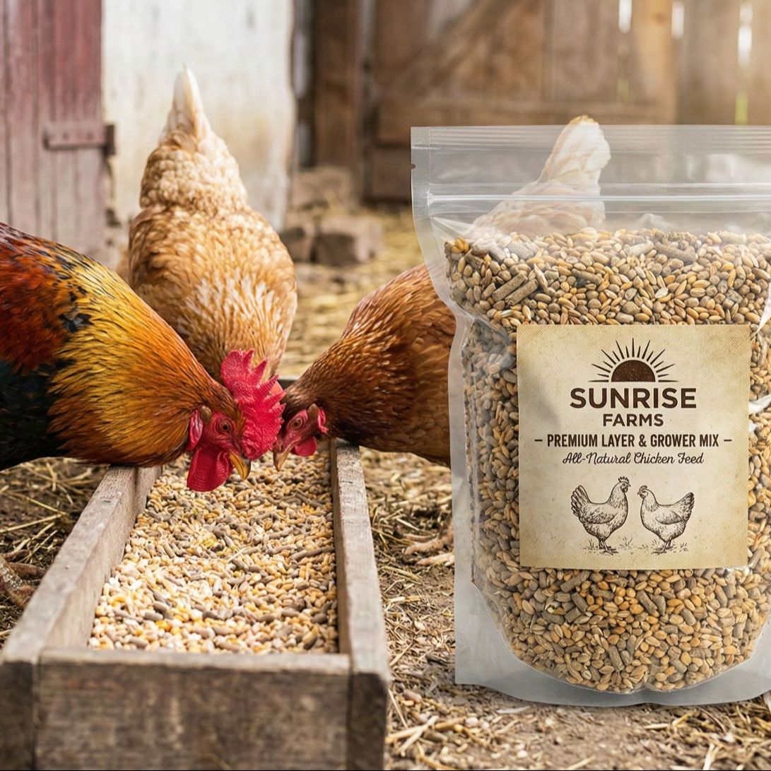 Rich Nutrition Chicken Feeds - 11 Grains & Protein Feed 500gm / 1 KG (for Chickens, Ducks, Birds and Guinea fowl)