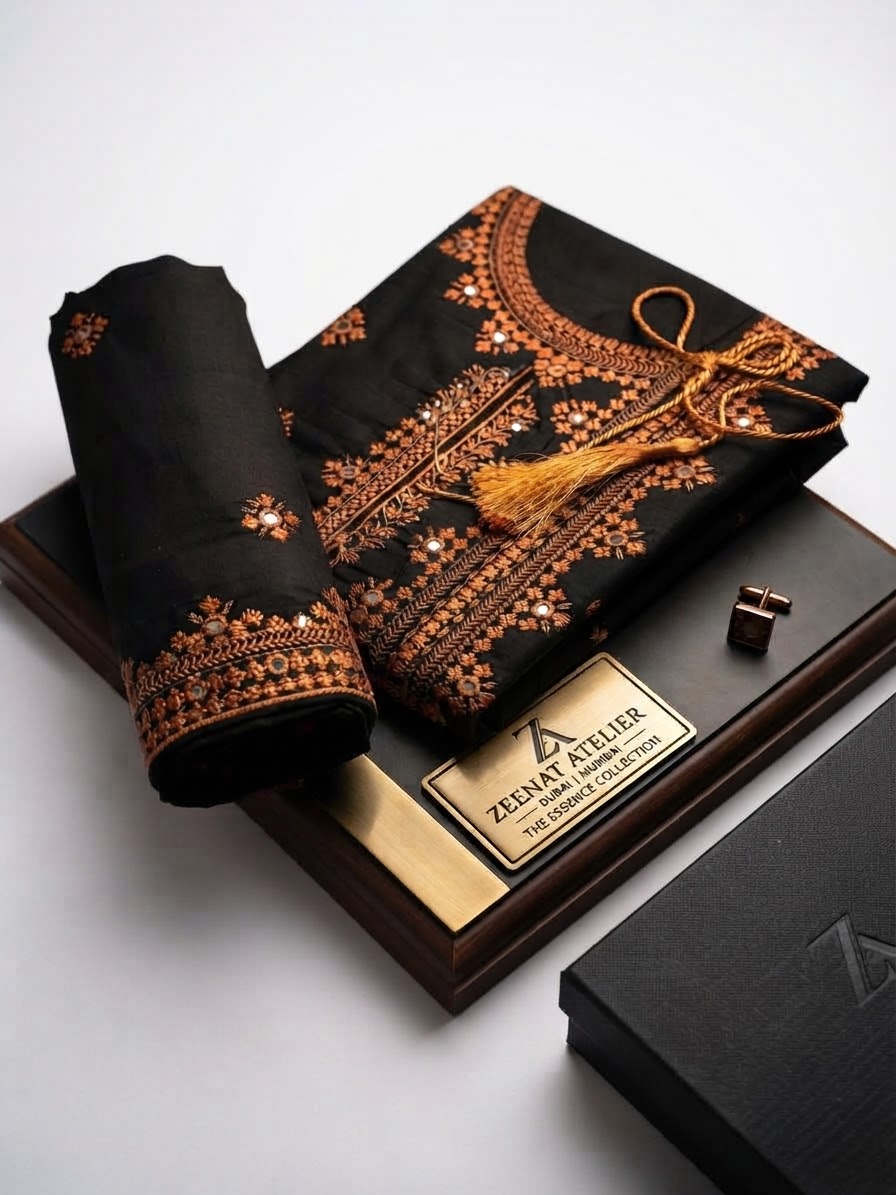 Embroidered 2-Piece Collection – Panel Embroidered Shirt & Paincha Embroidered Trouser