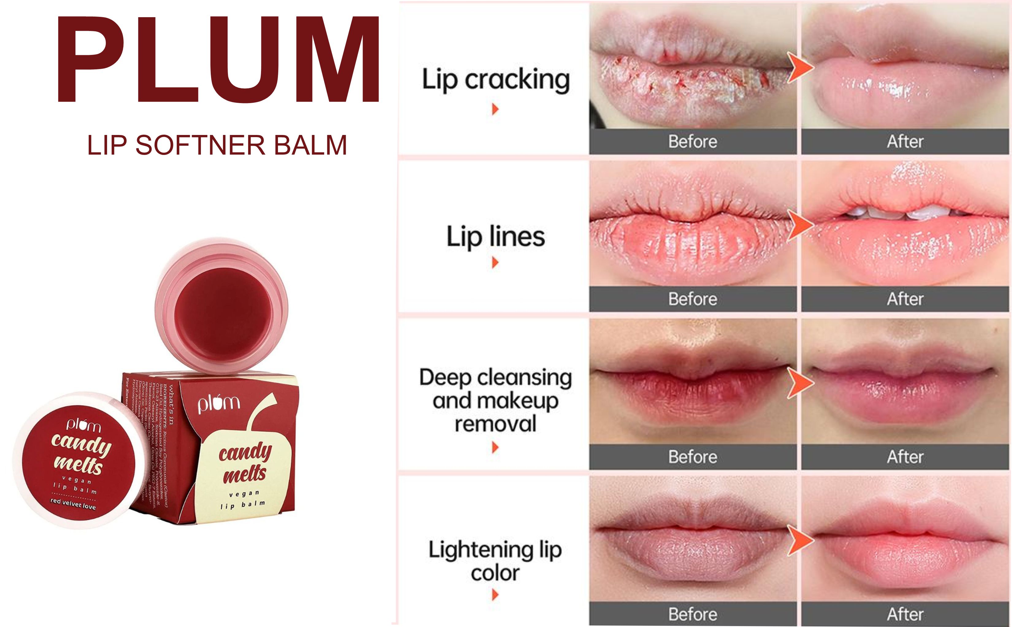 vivid visage Lip balm strawberry Lip Balm _Pink Lip Balm Lip Mask Lip Softner Lips Care Moisturizer