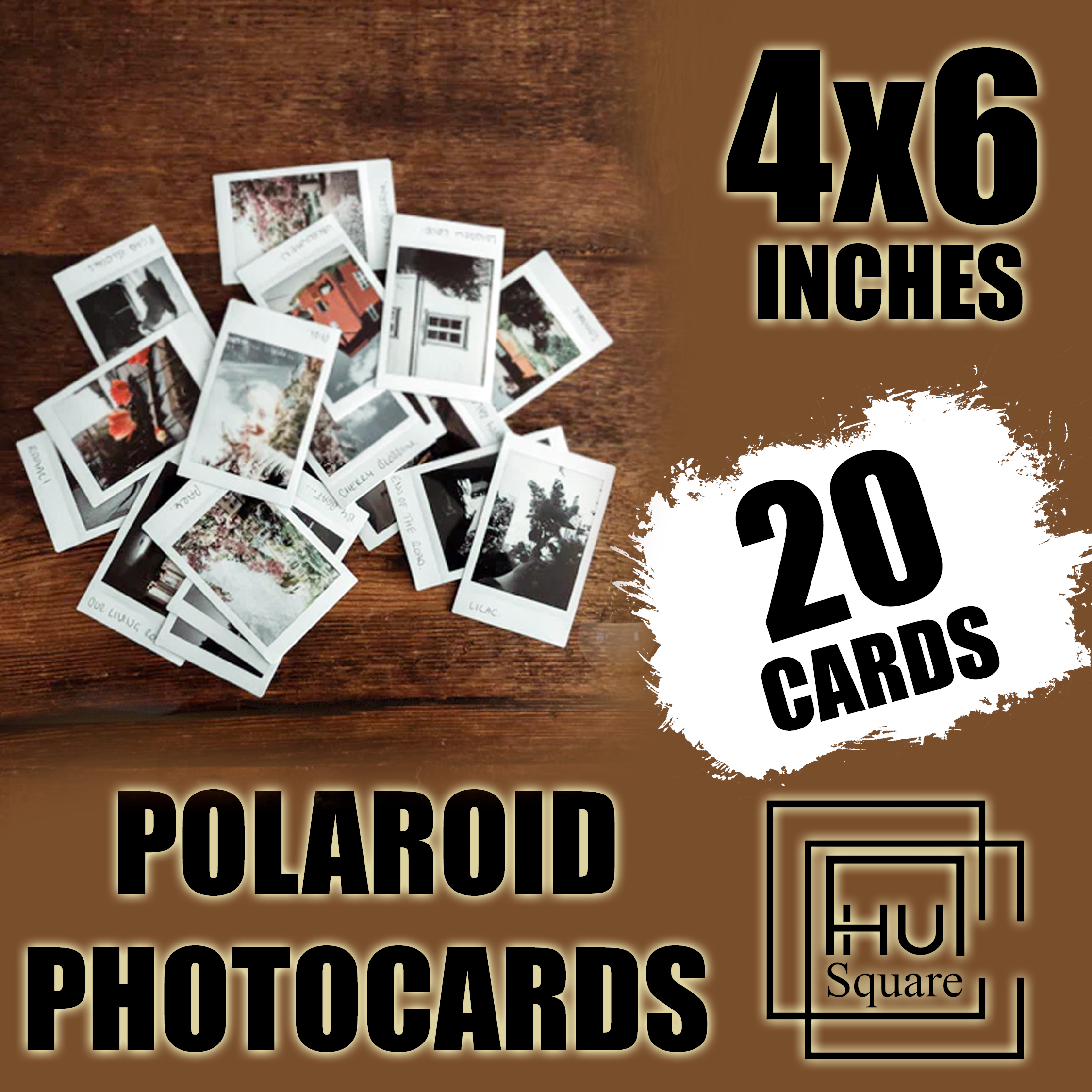 Customize Polaroid Photo Cards For Wall Decor Size 4x6 Inches
