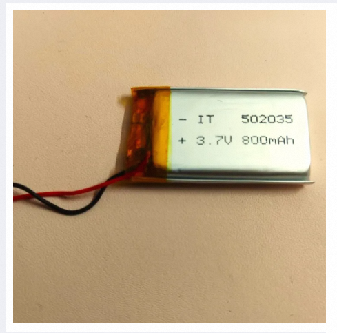 3.7v 800 MAH Battery 502035 - Lithium Polymer Lipo - Camera, Earbuds Casing, Powerbank, Some Drones, Aeroplane, Jet, DIY, Mouse, Keyboard price in Pakistan