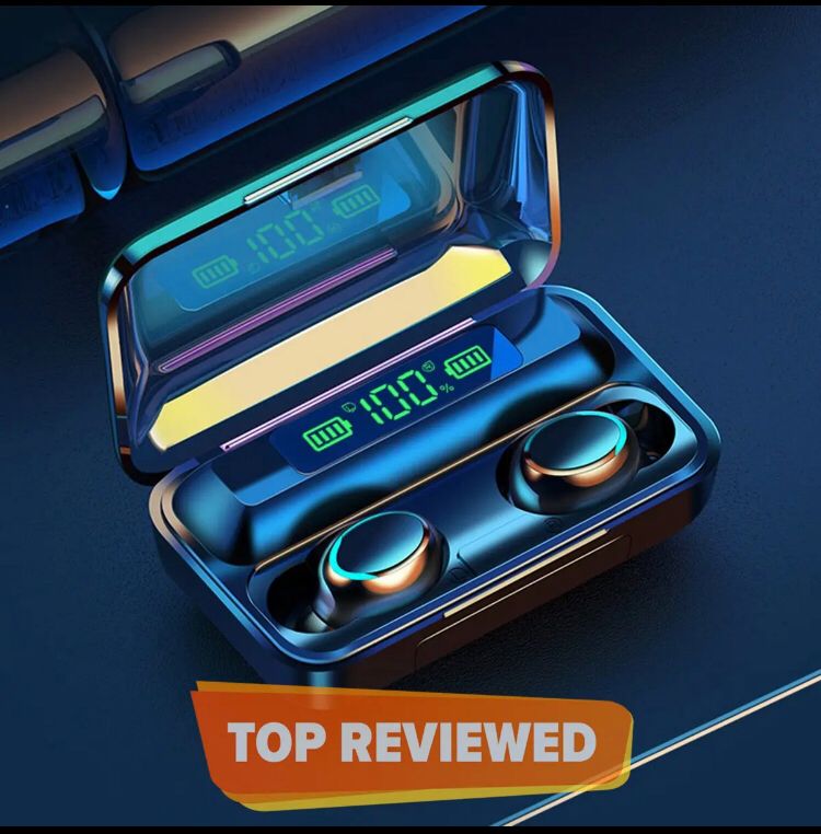 F9 Pro TWS (True Wireless Stereo) Bluetooth Dual Pods Earphones Headset (Connect With All Bluetooth Devices).