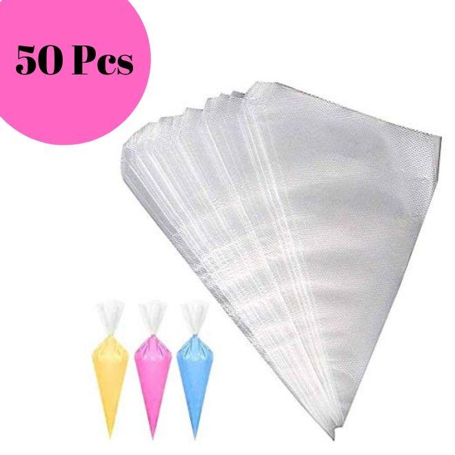Icing bags disposable- Pack of 50- Large
