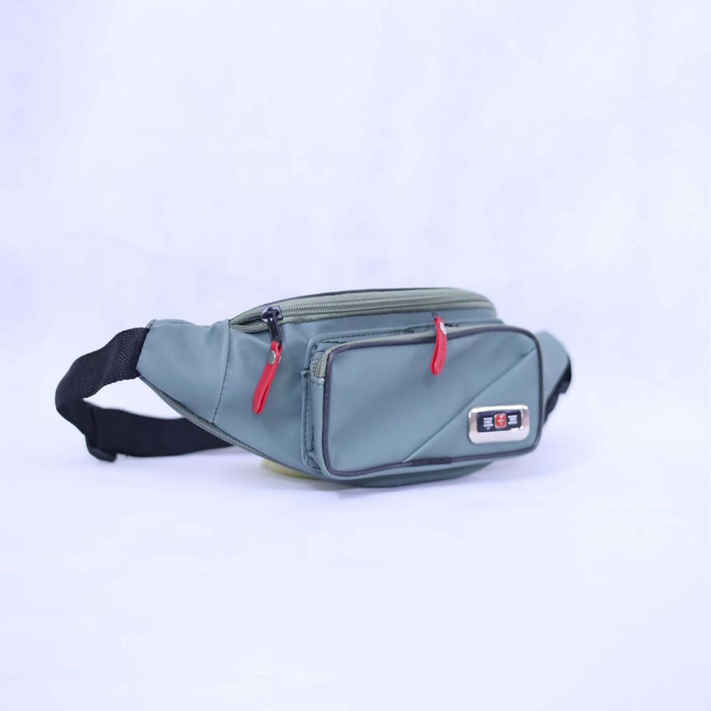 Pu Leather travelling Waist Bag for men Multi-purpose 3 pockets waist pack for haj, umrah & travel