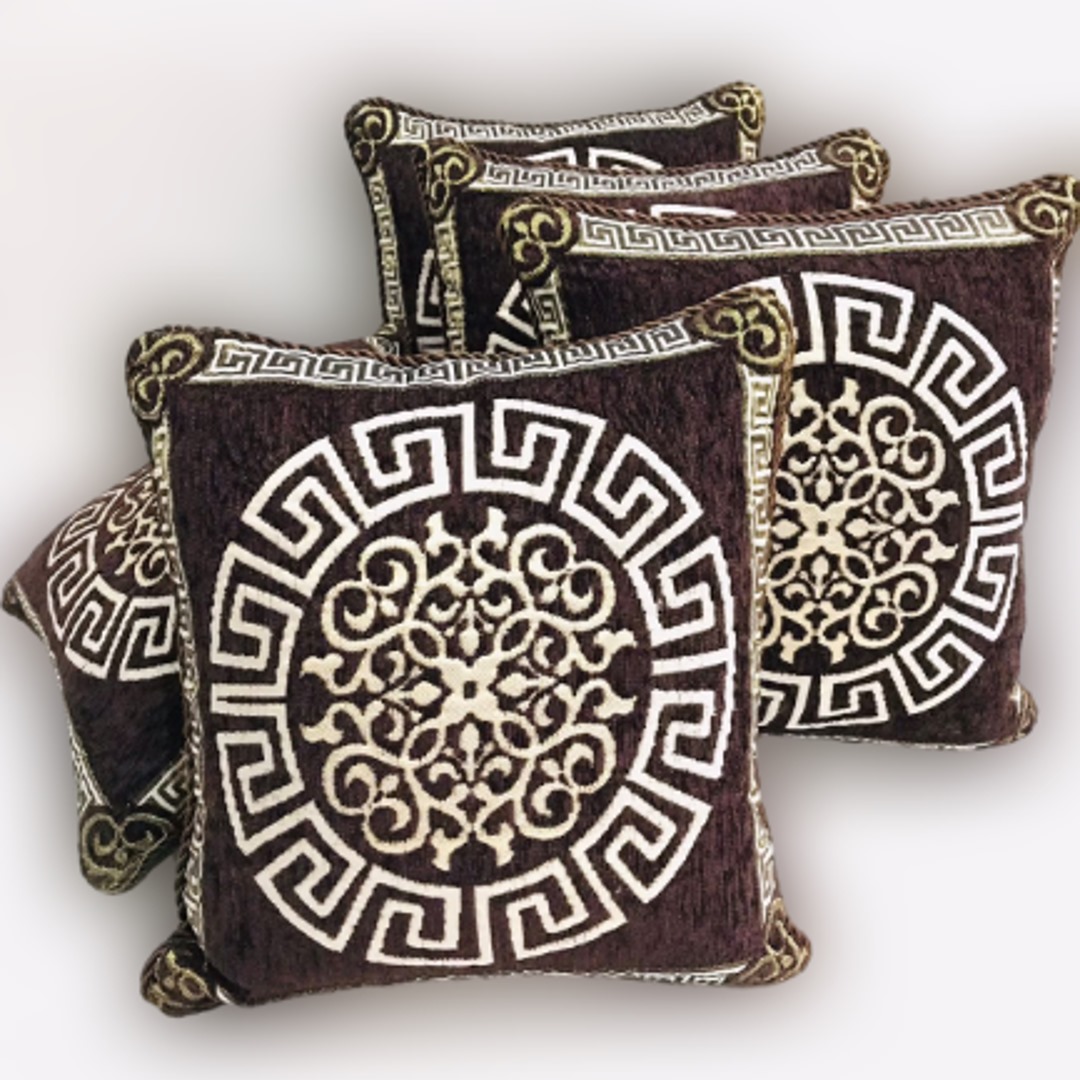 5 PCS VELVET JAYQUARD CUSHION COVERS Daraz.pk