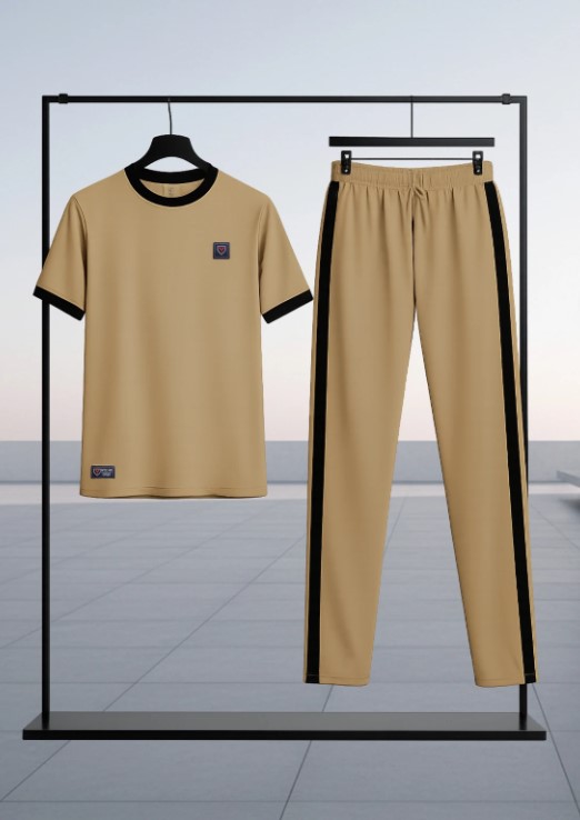 Premium Men's Casual Tracksuit – Summer T-Shirt & Trousers Set