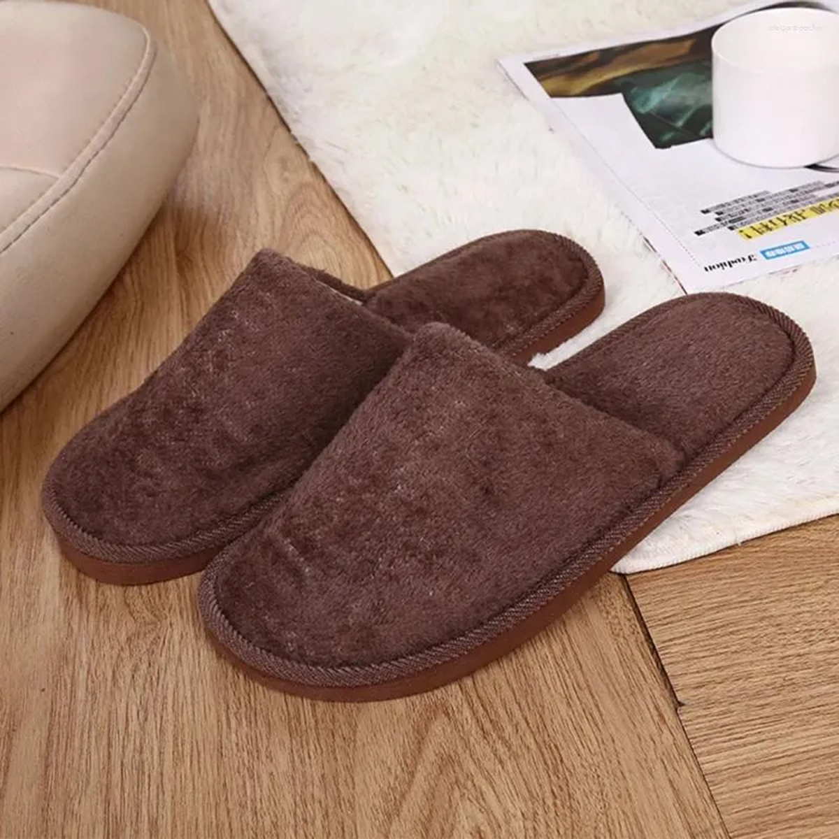 Multi-Color Soft Cotton Slippers for Men and Women - Unisex Indoor Spa Slippers