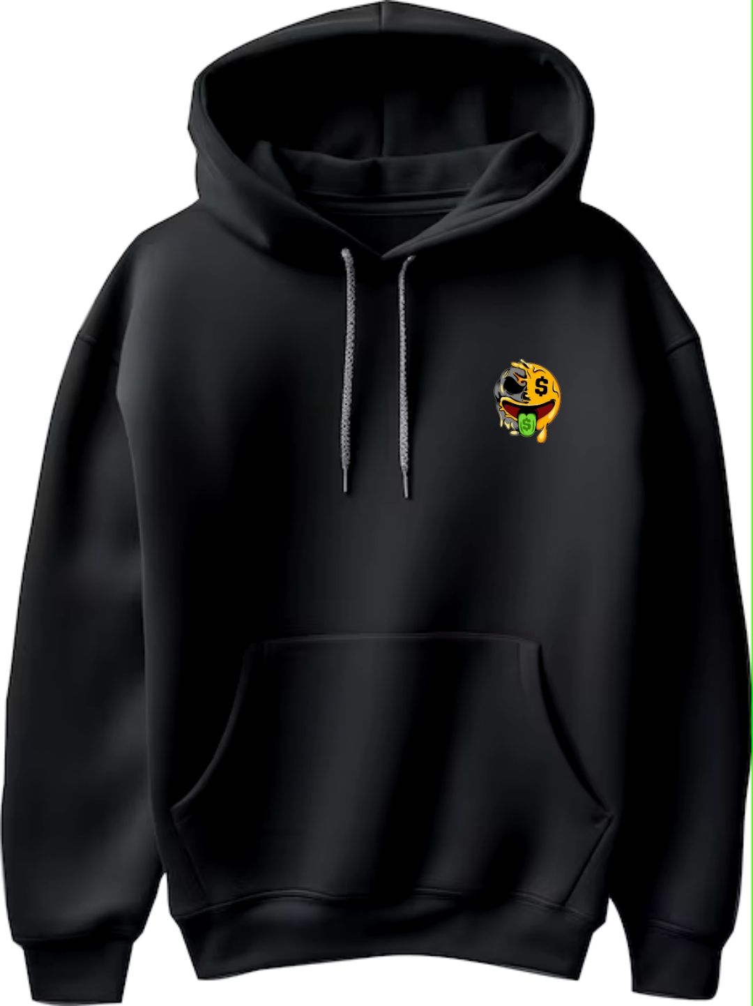 NEW TRENDY WINTER COLLECTION PRINTED BLACK AND WHITE HOODIES FOR MENS