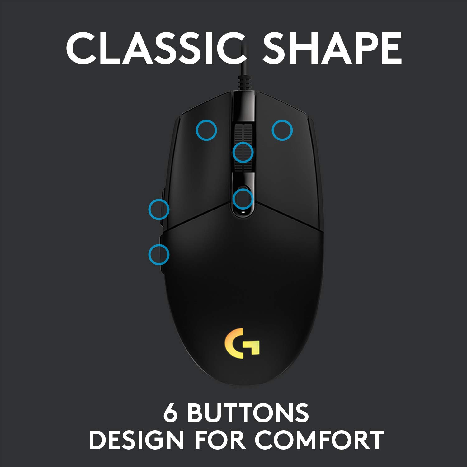 Logitech Gaming PC Mouse G102 LightSync / G302 Daedalus Prime MOBA Wired USB Computer