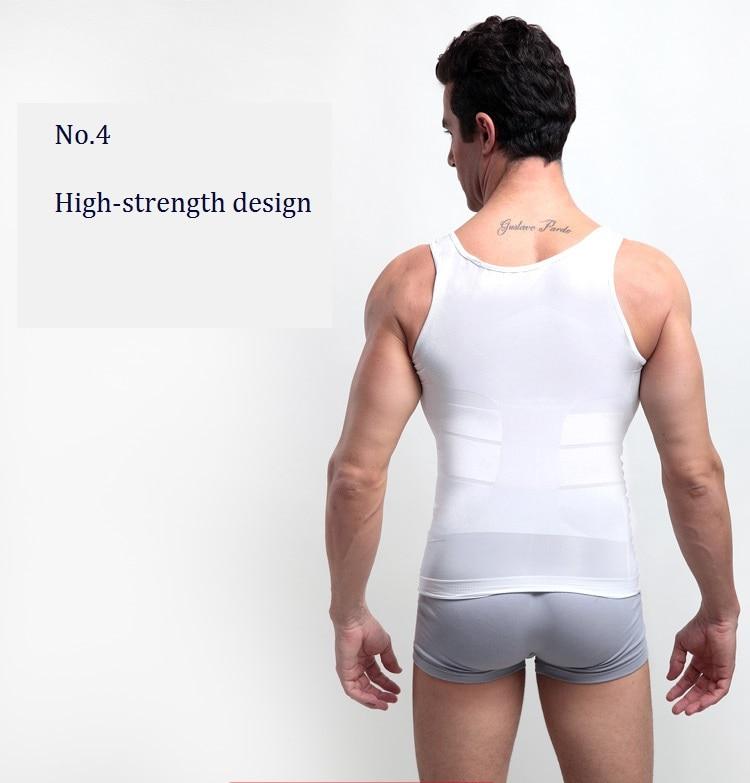 100% For Mens Slim N Lift Body Shaper Underwear Vest Shirt Corset  Compression Shaper - Order Now !