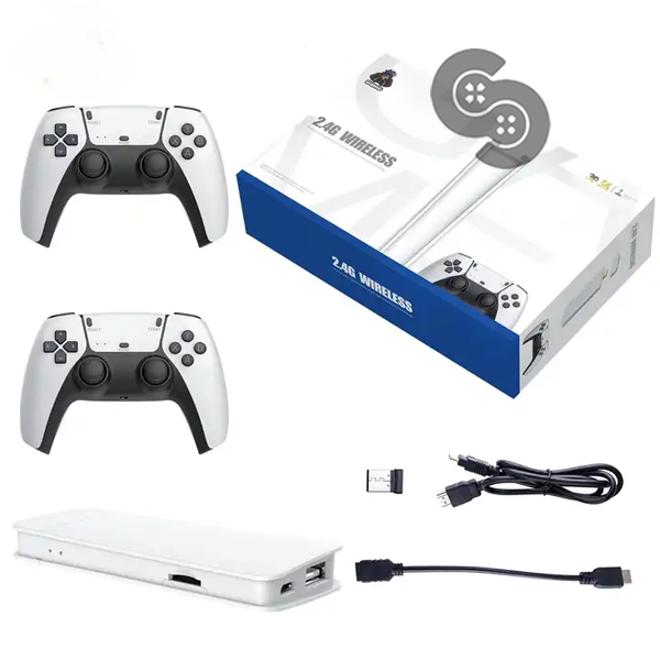 M15 Game Stick 4K Video Game Console Retro Classic Games 2.4G Double Wireless Controller for PS1/GBA/SNES