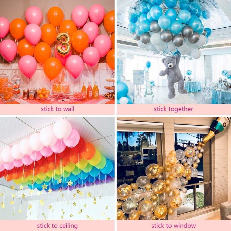 BEST SELLING Pack Of 2  Arch Kit - 5m(16.4ft) & 100 Removable Glue Sticky Dots, Balloon , Birthday Party, Wedding Party, Events