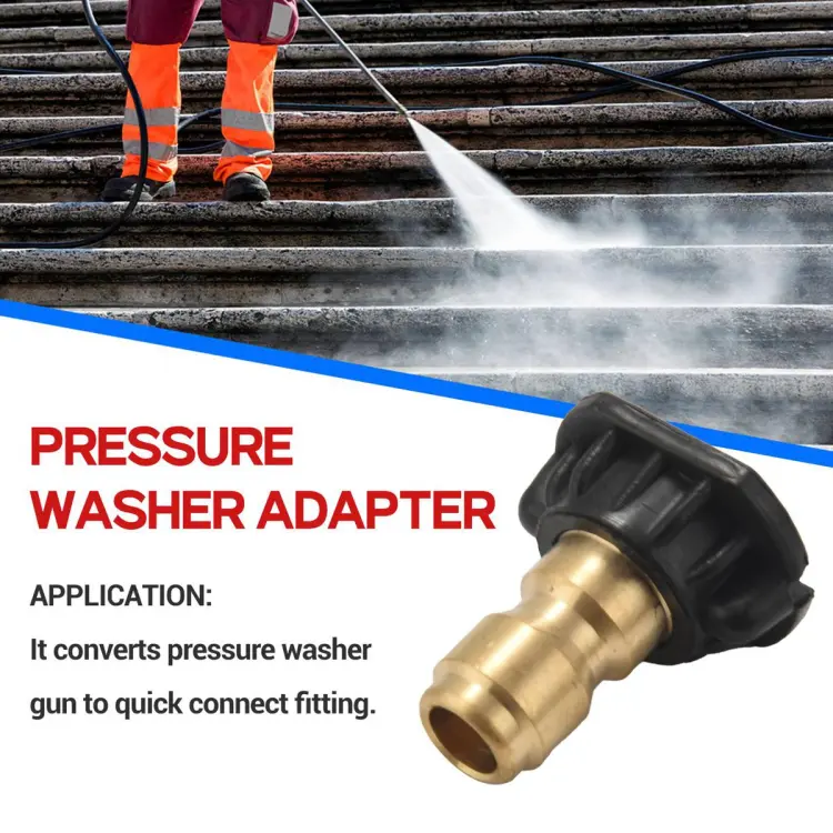 Pressure Washer Gun Adapter, 1/4'' Quick Connect - Only Compatible Karcher  K2, K3, K4, K5, K6, K7.