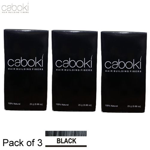 Caboki Hair Fibers 25g Black Pack Of 3