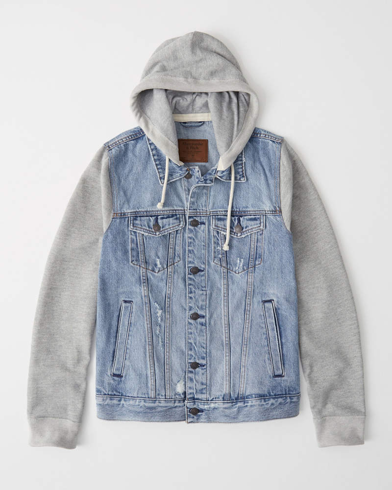 Jean Jacket With A Hoodie Flash Sales 