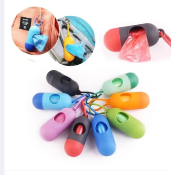 01 Dispenser + 05 Rolls Disopsable Baby Diapers Bag Box Kit Portable Baby Diapers Platics Bags Pet Waste Bag Box Kit Portable Baby Diapers Platics Bags Rubbish Bags Garbage Bag Removable Box Nappy Bag with Rope/hooks
