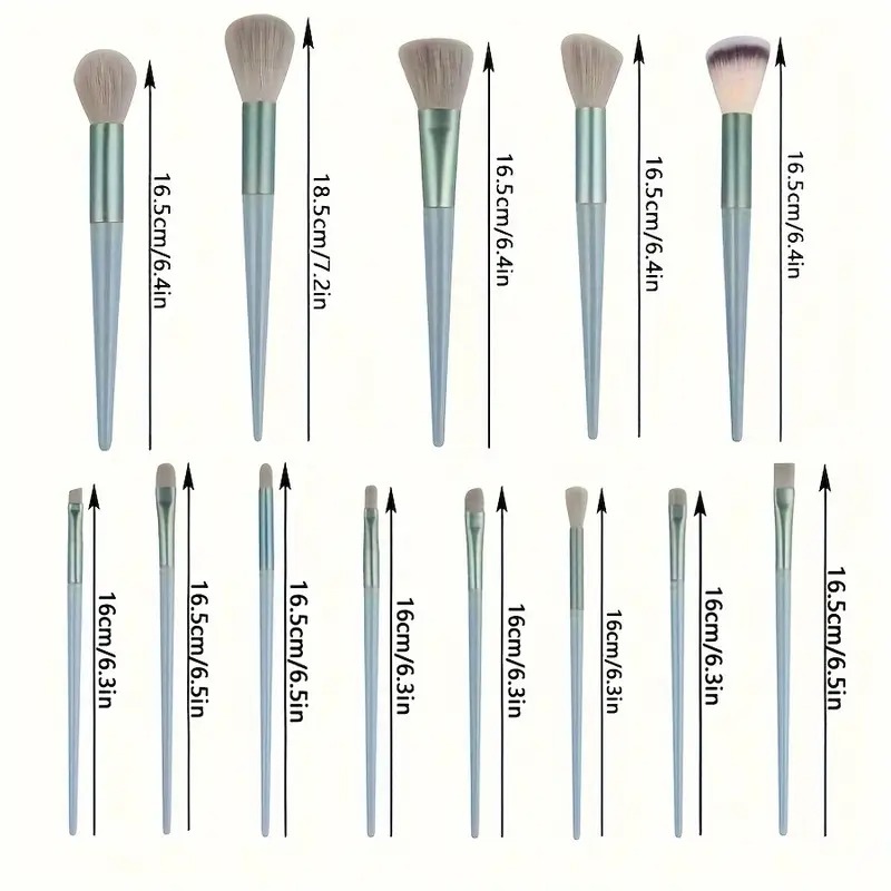 13 Pcs Makeup Brush Set Soft hair Loose Powder Eyeshadow Concealer Contour Eyeliner brush Foundation Beauty Cosmetic tools